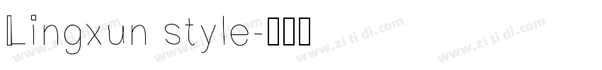 Lingxun style字体转换